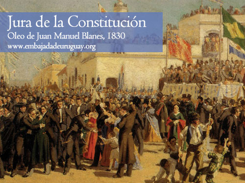 Jura de la Constitucion del Uruguay en 1830