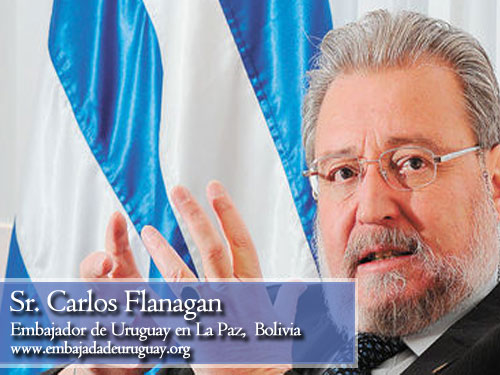 Carlos Flanagan, embajada de Uruguay en Bolivia