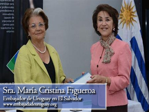 Maria Cristina Figueroa, embajadora de uruguay en El Salvador